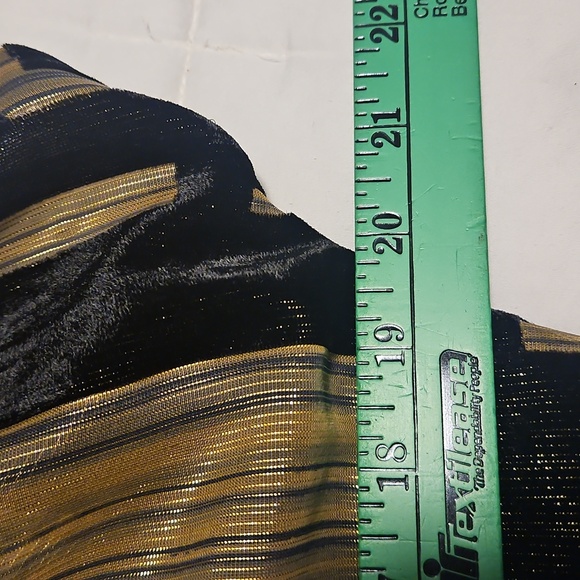 NWT Donna Karan Velvet Burnout Sheath Dress: Black & Gold: Size- 10 - Picture 7 of 16